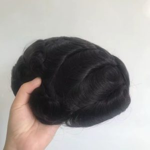 Royal
Feines Mono, PU Umrandung und doppelter Lace Front - Komfortables Haarsystem für Männer
Farbe Schwarz 1B