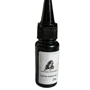 Brauner UV-Kleber für Haarverlängerungen